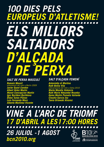 100 dies pels Europeus d'Atletisme